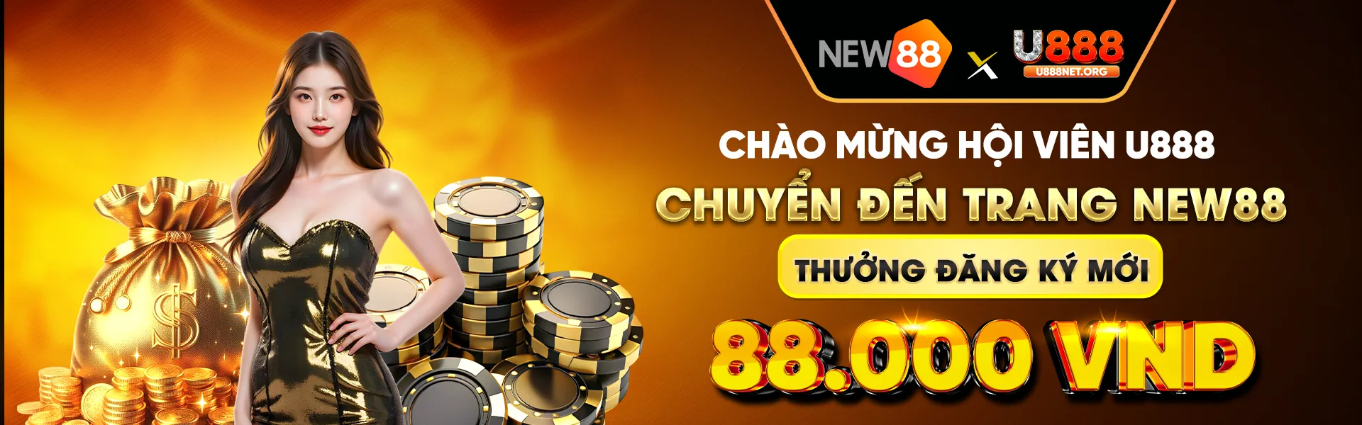 Đăng ký U888 Tặng 88,000 VND