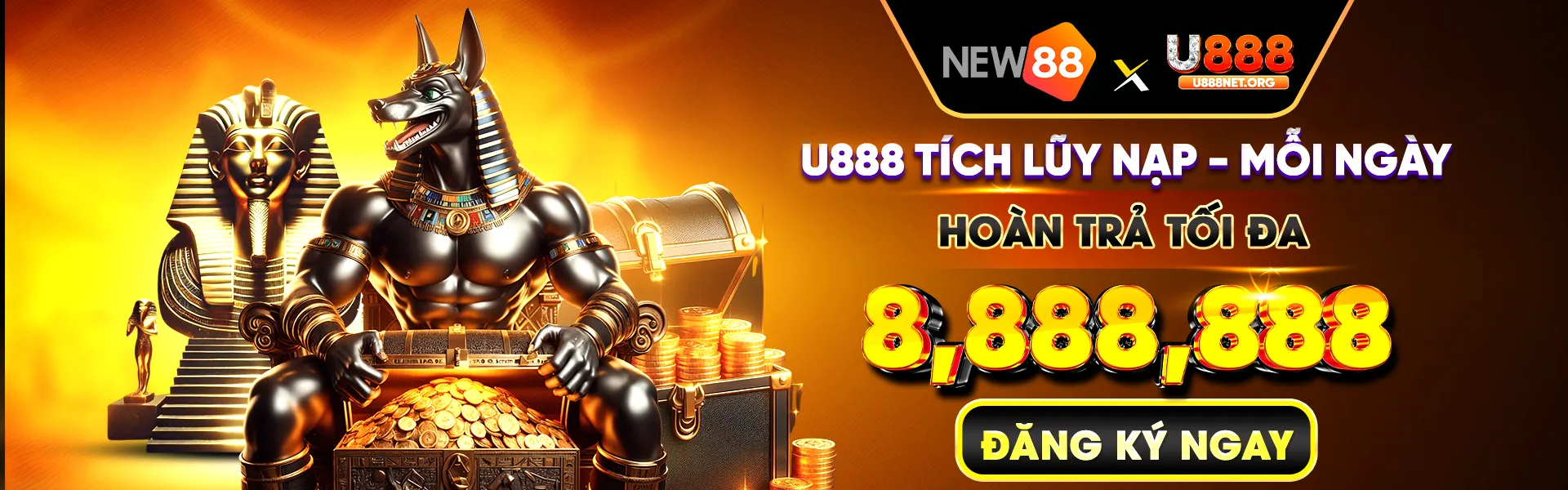 U888 Tích lũy nạp hoàn trả 8,888,888